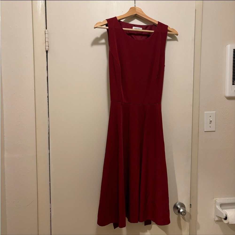 NOT AVAILABLE Red Calvin Klein dress